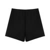 Plus Size Grey High-Waisted Sports Shorts - Drawstring Slimming Summer Hot Pants for Women
