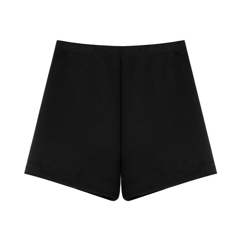 Plus Size Grey High-Waisted Sports Shorts - Drawstring Slimming Summer Hot Pants for Women