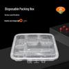 JiWangGu Disposable 1000ml Divided Lunch Boxes