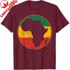 Africa Shirt Retro Map Tanzania Namibia Kenya TShirt Africa Map PanAfrican Flag Print Women Tee Casual Cultural Pride Tops