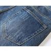 Blugi pentru bărbați în stil clasic Pantaloni largi din denim micro-stretch de afaceri Pantaloni casual pentru bărbați Îmbrăcăminte de stradă