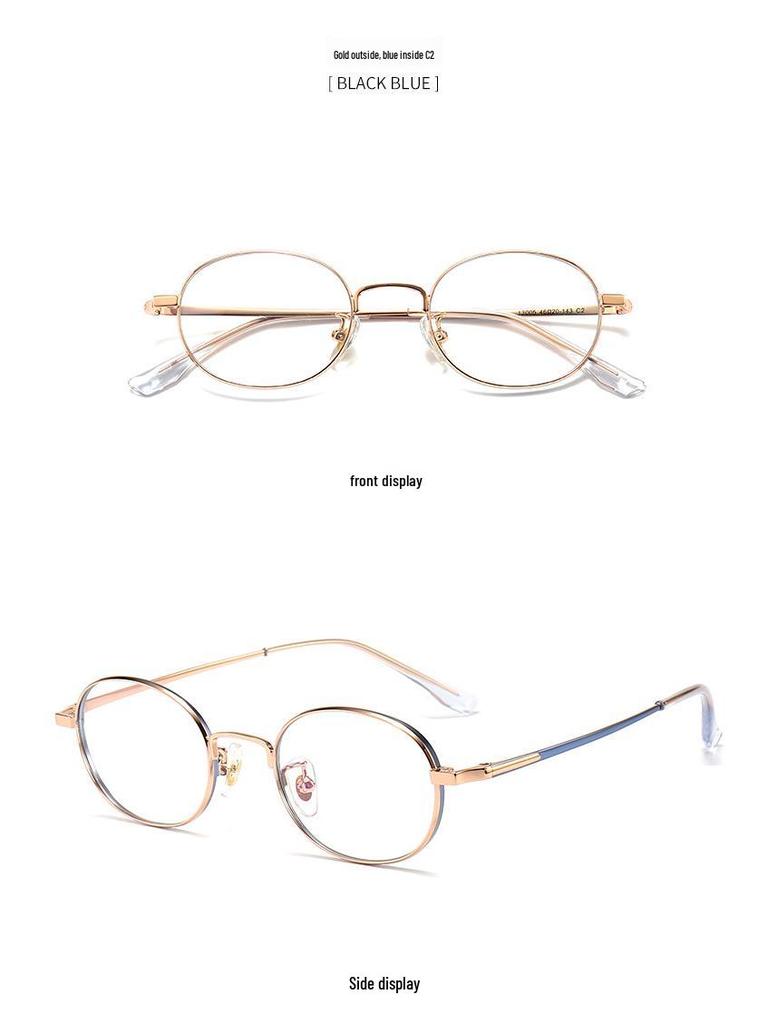 STUDIOMUKU High Power Wide Rim Round Eyeglass Frame - Thick, Stylish Accessory for Men & Women with Myopia