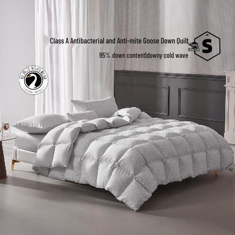 

Mercury Home Textiles 95% White Goose Down Winter Comforter