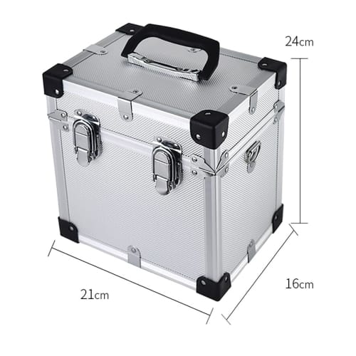 Compact and lightweight aluminum case for laser leveling, green laser attach? case, aluminum insert for laser leveling, aluminum tool box (Color: A)