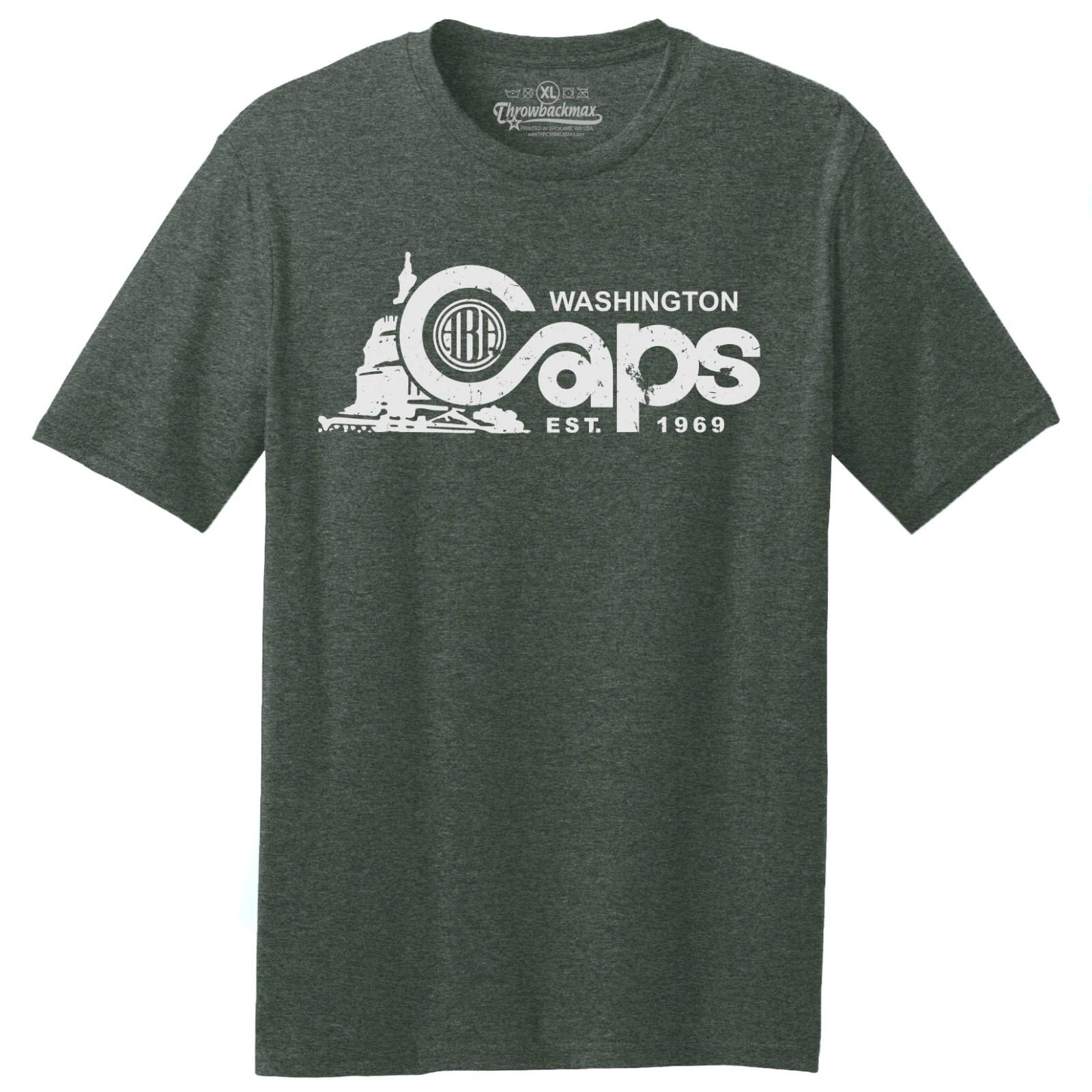 

Футболка с логотипом Washington Caps 1969 ABA - Зеленый меланж M