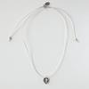 MERRYMOTIVE Vintage cubic heart silver string necklace
