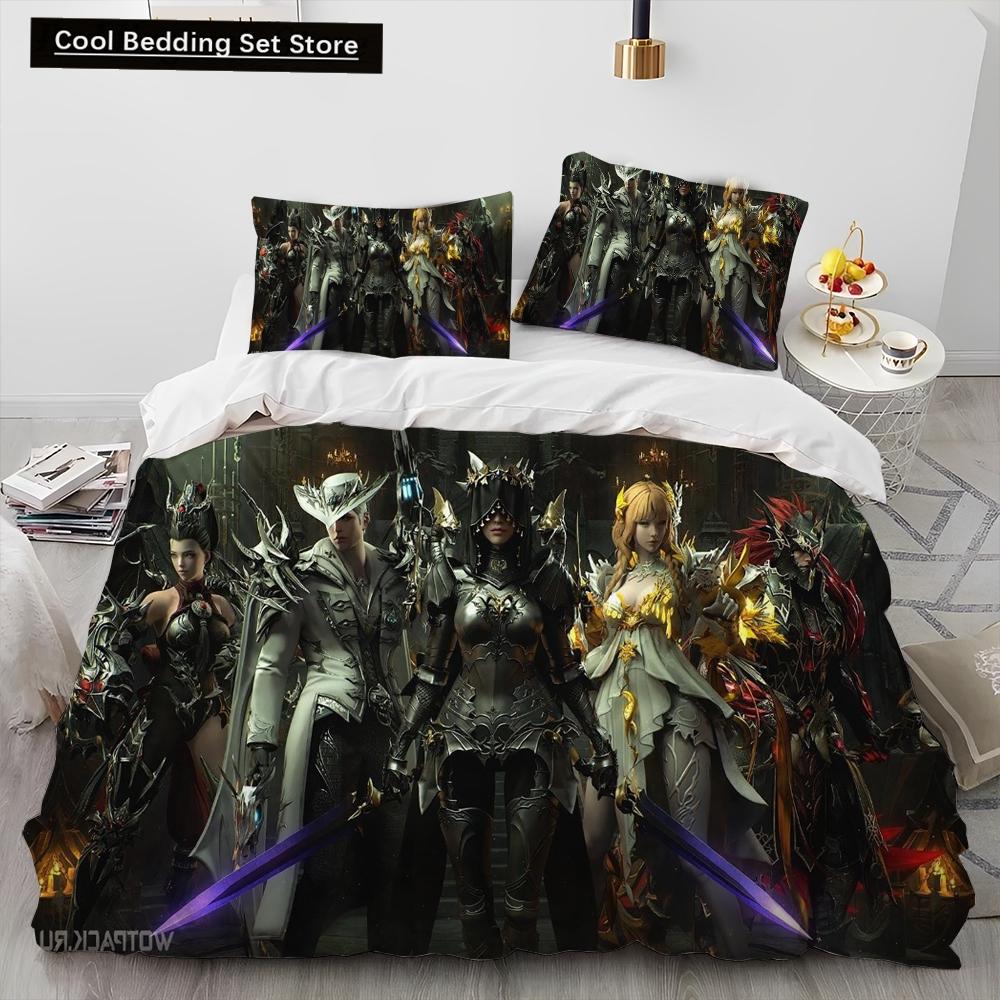 3D Lost ARK Game Gamer Cartoon Comforter Bedding Set,Duvet Cover Bed Set Quilt Cover Pillowcase,king Queen Size Bedding Set Kids