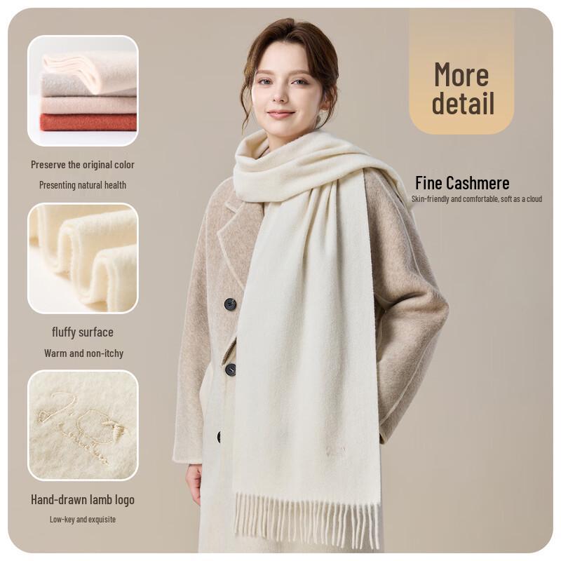 JIUMU Women's 100% Cashmere Warm Scarf & Shawl