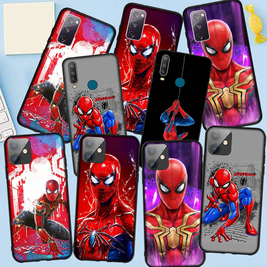 Handyhülle für iPhone 17 16 15 Xiaomi Poco F8 F7 X7 X6 M8 C85 C75 C71 Redmi Note 14 13 12 11 Pro Max A3 14C 13C 15C Comics Spiderman Spider Man Hülle