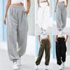 Mulheres casuais calças esportivas sólida correndo jogger calças femininas oversized treino cintura elástica bottoms sweatpants baggy lounge