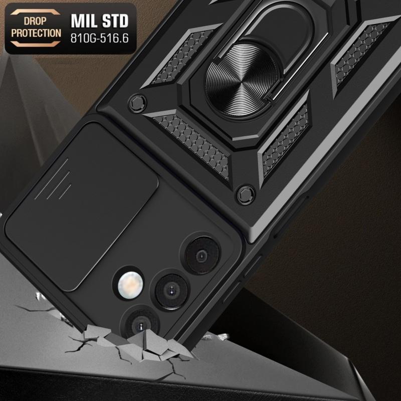 For Samsung Galaxy M55 M54 M53 M52 M51 M35 M15 M14 Magnetic Finger Ring Holder Military Protective Case