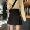 Half Skirt Female Spring Autumn Summer New High Waist Slimming Everything Irregular Short Skirt A-line Skirt Black Bag Hip Skirt