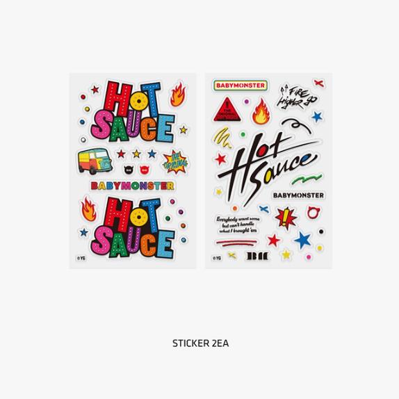 BABYMONSTER HOTSAUCE PVC Photo Card Binder + Sticker Set