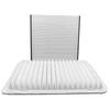 Set of 2 White Paper Filters: Car Air Filter + Cabin Filter for Toyota