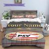 Philips Sport Vereniging Custom Name Pattern Bedding,Quilt Set Quilt Cover Pillowcase Home Birthday Gift(1 * duvet cover + 2 * pillowcase, without cor