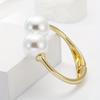 2Pcs Bohemian-style Golden Curtain Tiebacks With Artificial Pearls Stylish Home Decor Curtain Tiebacks, Suitable For Sheer Curtains, Bath Accessories