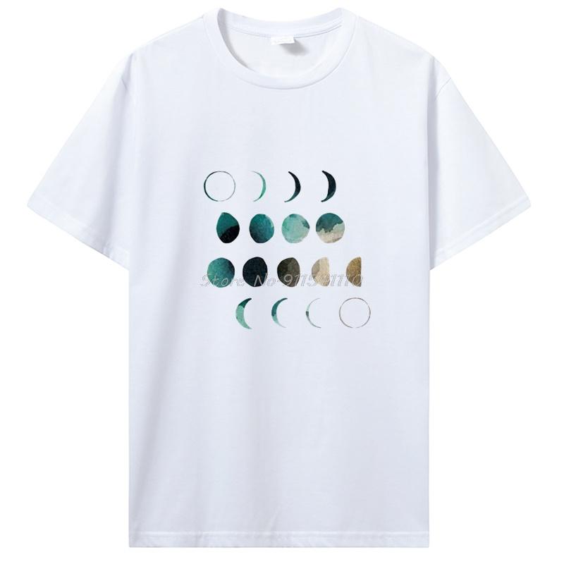 Universe Planets Print Tshirt Casual Cotton T Shirt Oversized Unisex Streetwear Tshirt Fashion Fitness Tops Tees Unisex S Clothing