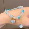 Cartoon Cute Sanrio  Bracelet Girls Kawaii Bracelet Creative Hello Kitty Beaded Bracelet Girl Gifts