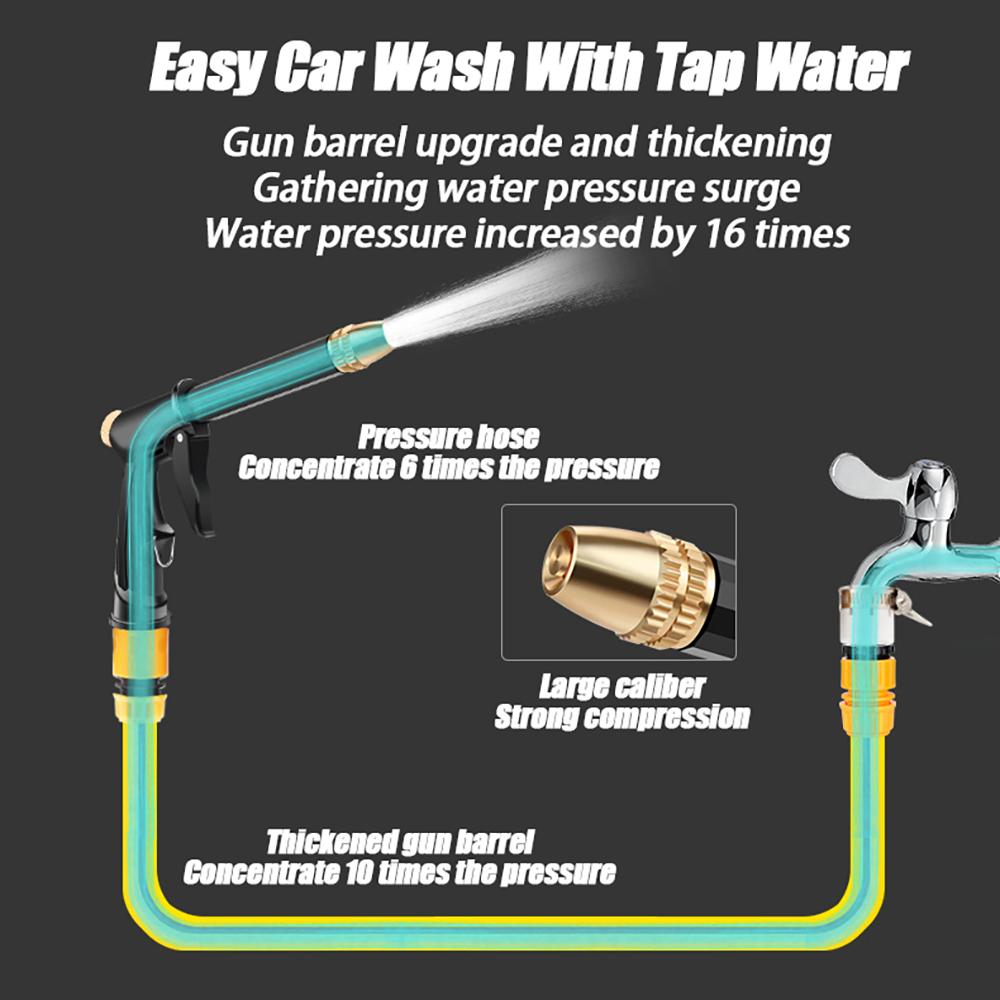 Auto Schaumwaschpistole Hochdruck Sprühwasserpistole Gartenreinigung Wasserpistole Schlauch Automobil Einstellbare Sprühdüse Werkzeuge