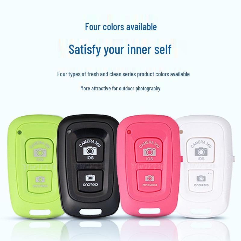 Wireless Bluetooth One-Button Selfie Remote for Photos & Videos