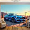 Modern Canvas Art for Living Room and Restaurant: Decorative Car Poster