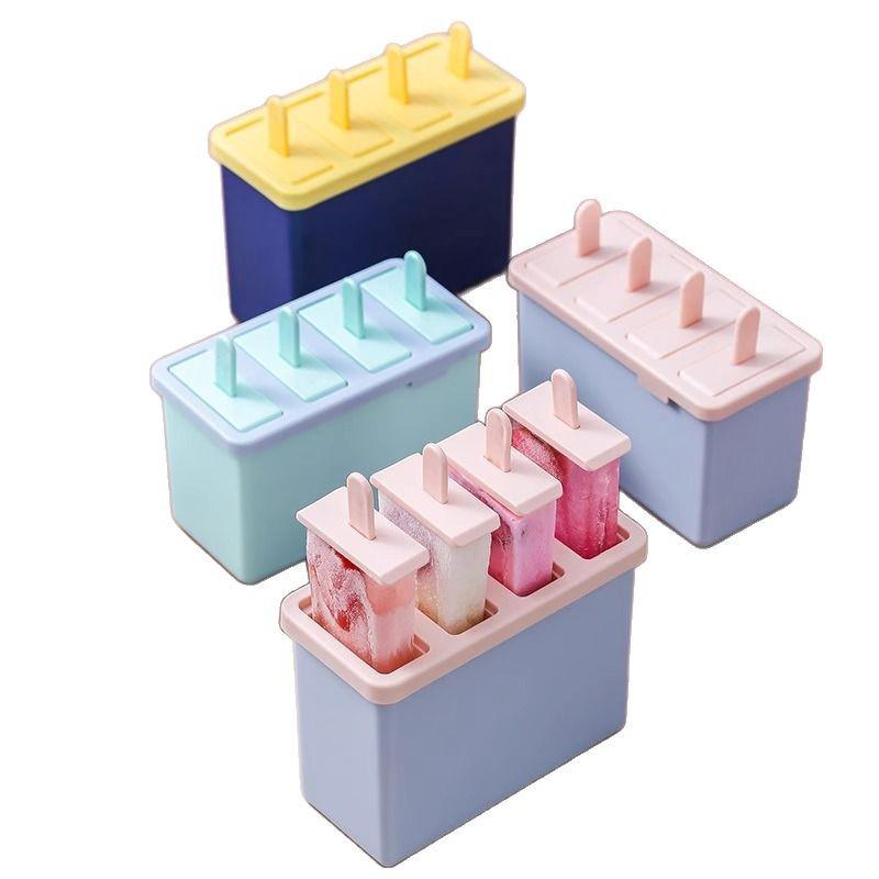 Popsicle & Ice Cube Molds with Lids, Food-Grade for Homemade Treats