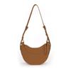 Half Moon Women Bag PU Simple Office Lady Adjustable Shoulder Straps High-Capacity Shoulder Bag Handbag Euro-America Style