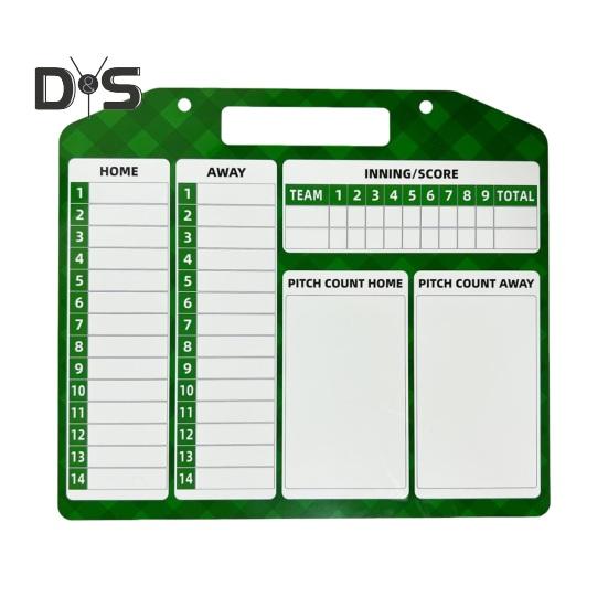Magnetic Baseball Lineup Board for Dugout Double-Sided Baseball Coaching Broad with 30 Lineup Cards Baseball Tactical Clipboard
