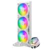 Cooler Master MasterLiquid 360 Atmos White Dual Chamber Pump, High AirflowLong Life Fan, 360mm Radiator Size, All-in-One Liquid CPU Cooler