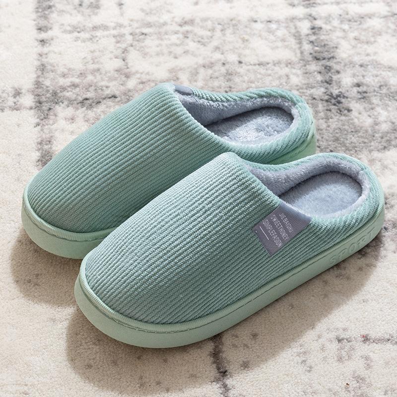 Autumn and Winter Cotton Slippers Thickened Warm Plush Slippers Office Cotton Mop