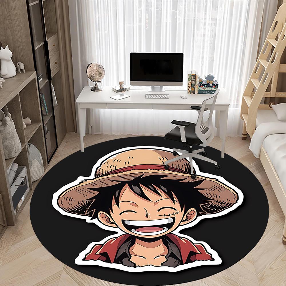 StrawHat Office Round Area Rug,  Under Office Chairs Bedroom Living Room Home Decor A0908173