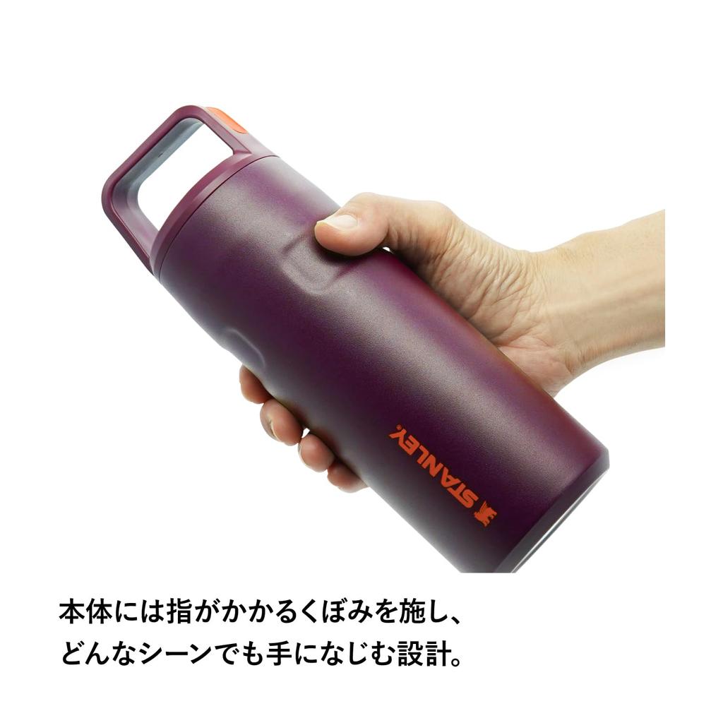 STANLEY Aerolite Vacuum Bottle Plum Cold Insulated Lightweight Durable Water Bottle Outdoor Dishwasher Safe Warranty Japanese 0.47L (Genuine Product)
