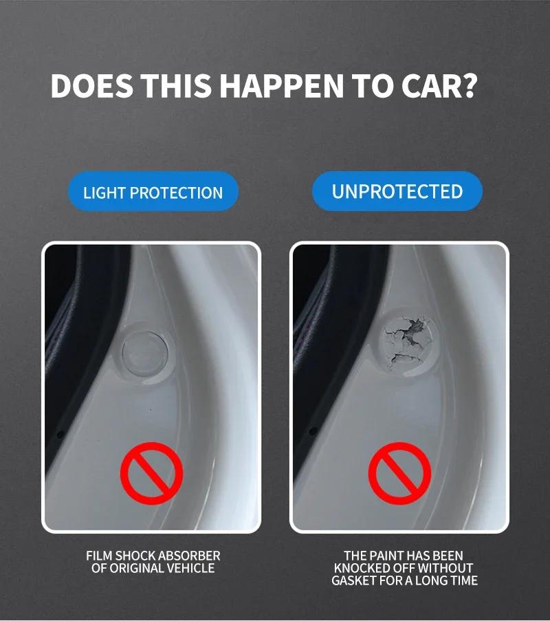 Tbfnr8 Silicone Car Door Shock Pad Stickers For Honda Civic Fit Jazz Accord CRV HRV City Odyssey Passport Pilot Vezel Insight