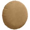 Seat Cushion 2 pcs Brown Ø30 x 13 cm Velvet