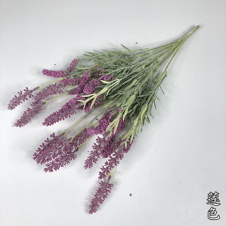 

Пудра 12 Вилка Пена Лаванда, Искусственный цветок, Пластиковая трава, Искусственное растение Ручная работа