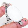 Natural Selenite, Topaz Gemstone 925 Sterling Silver Jewelry Pendant 2.36" ZS-711