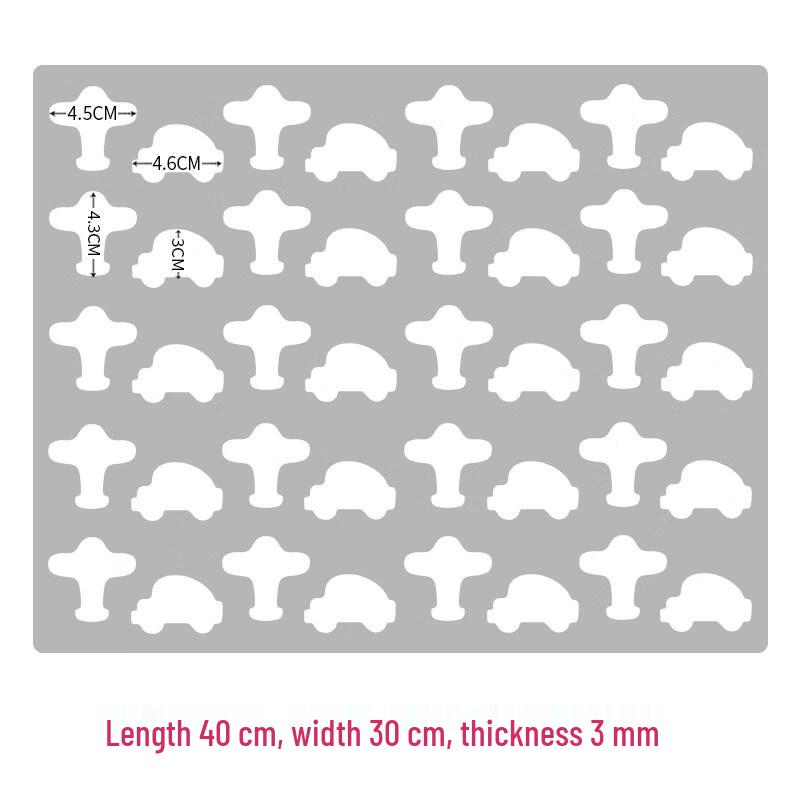 Ruhan Acrylic Airplane Car Baking Mold Set