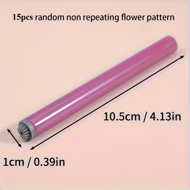 4/6/15pcs Nail Art Flowers&Butterfly Stamp Pen Set for Nail Assorted Patterns DIY Art Stamping Tool for Women Beauty Accessories