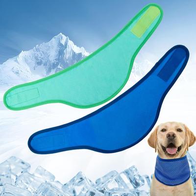 2 ks Chladící bandana pro psa Letní venkovní nákrčník Ledová šála Nastavitelný chladící obojek pro psa pro malá, střední a velká plemena