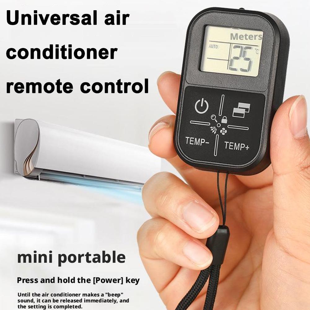 Universal air conditioner remote control Mini Portable Remote Control Panel with Thermometer Function Suitable For Any Model