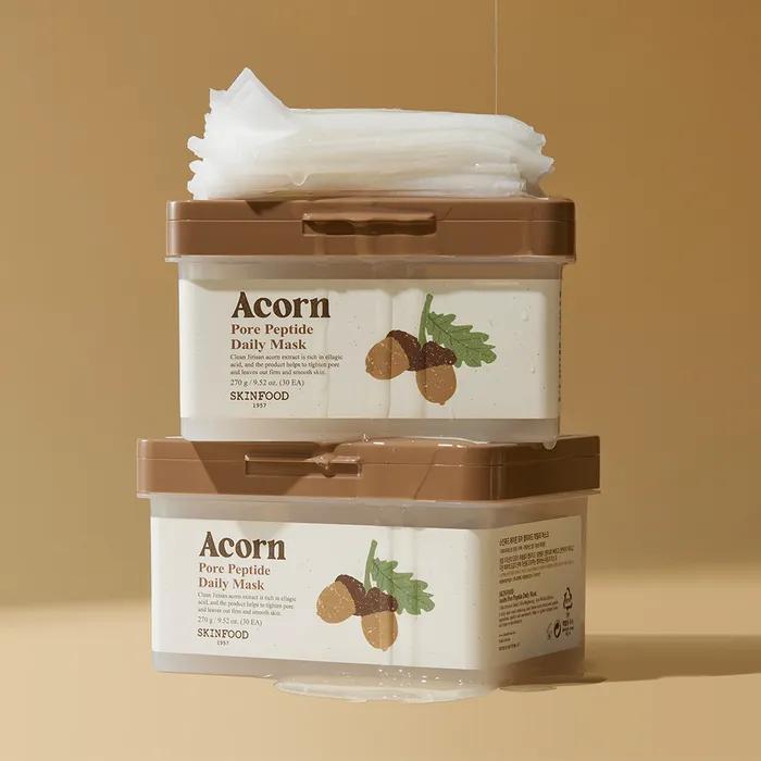 [2 pads, 3 sheets free / Pore elasticity] Acorn Pore Peptide Daily Mask (30 sheets)