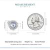 BAMOER 925 Sterling Silver Purple Stone Rose Vine Bead Hollow Rose Pattern Charms for Women Original Bracelet Bangle
