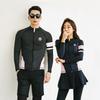 Korean Style Two-Piece Zippered Wetsuit: Men's & Women's Long Sleeve Sun Protection Jellyfish Suit with Long Pants