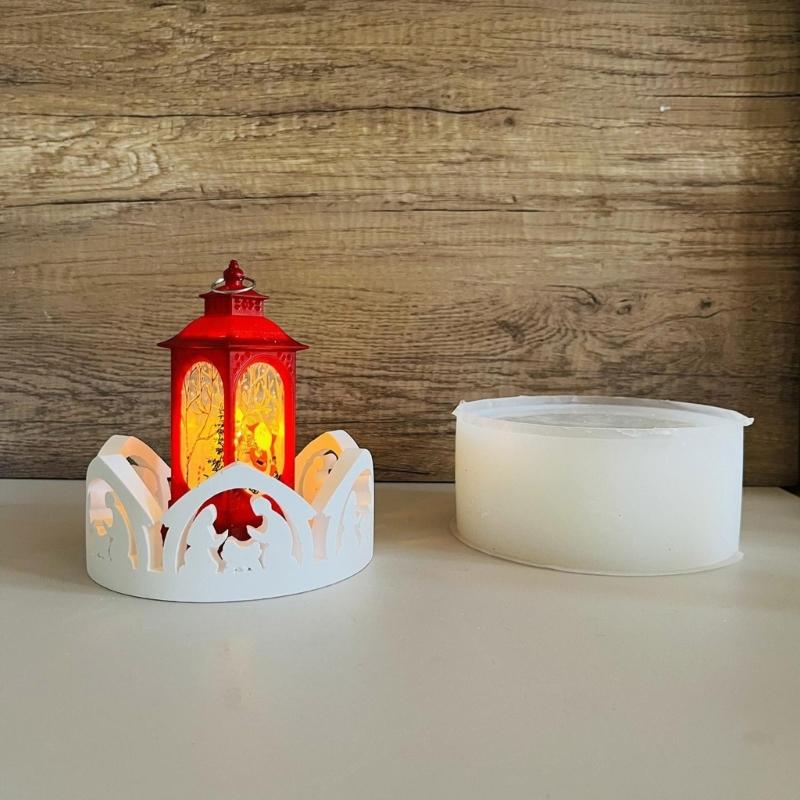 Kerzenständer Silikonform Kerzenbasisform Leicht zu entformen Hohlkerzenhalterform Ornament Heimdekorationen Form