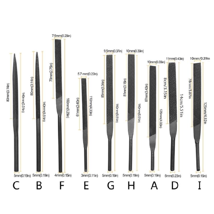 Wood Rasp File Steel Hand File Round Rasp Round Flat Needle File Wood Rasp