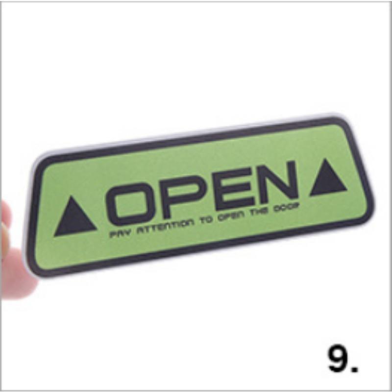 

ОТКРЫТЫЙ Светоотражающий Предупреждающий Наклейка на Дверь Автомобиля Безопасность Украшения Наклейка Подсказка Открытия Двери Наклейка Предотвращения Столкновений Автомобильный Аксессуар 10*3.5cm