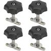 Rail Lock Mounting Screw, 4 Pcs Fixing Screws Locking Rail Stainless Steel T Bolts for Multivan Bus Multiflexboard T5 / T6 7h5883084c