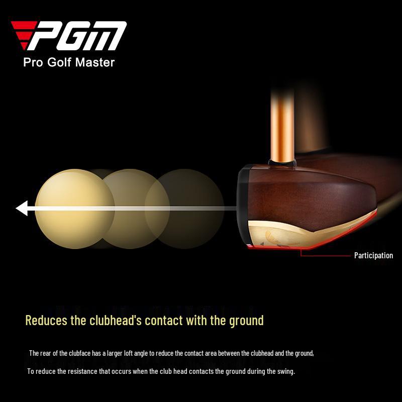 PGM Park Golf Club Stick with Sapelli Head and Low Center of Gravity, Includes Bag - Unisex.