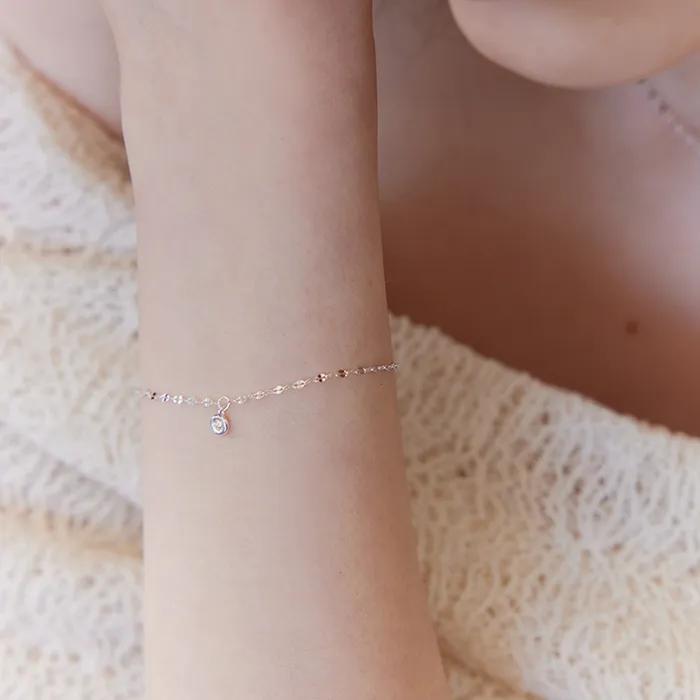 _Twinkle Clear Chain Bracleet