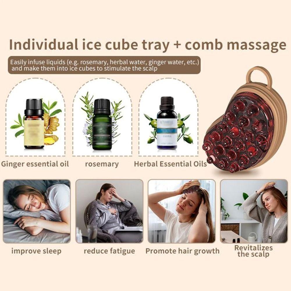 Deep Massage Ice Compress Scalp Massage Comb  for Scalp Stimulation Hair Growth